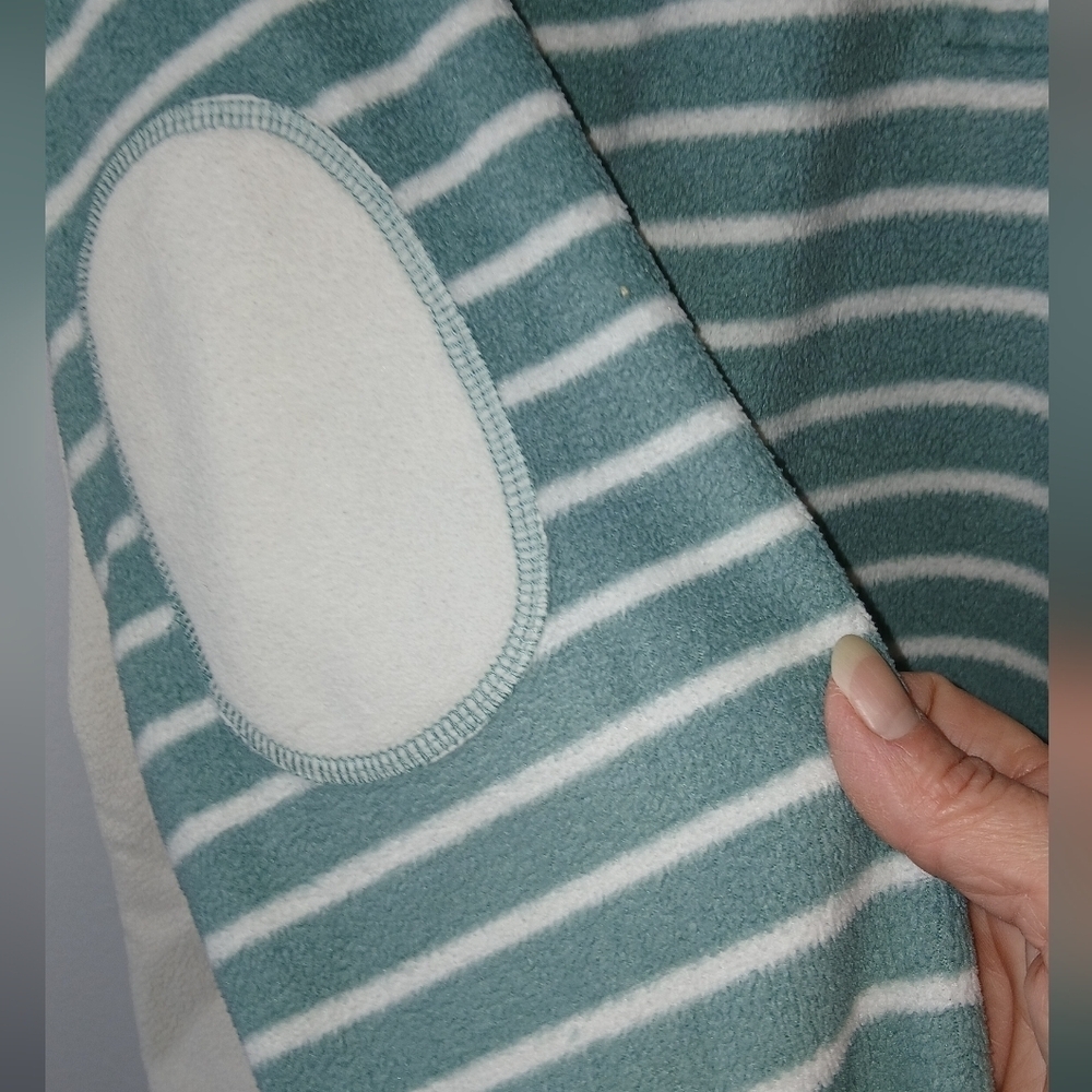 Craghoppers women's size 10 fleece half zip pullover green & cream athleisure - Picture 6 of 11